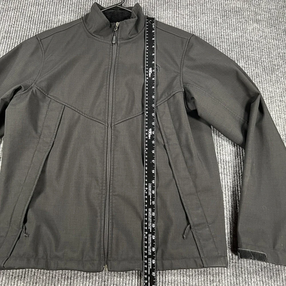 North Face Jacket Mens Medium Black Full Zip Polyester Soft Fleece Lined Outdoor